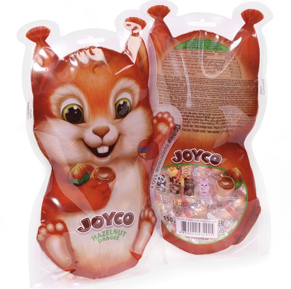 Kakaové dražé s lískovými oříšky VEVERKA, 150g